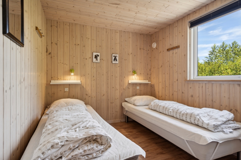 Et av de 7 soverommene i luksushus nr. 320 i Østjylland.
