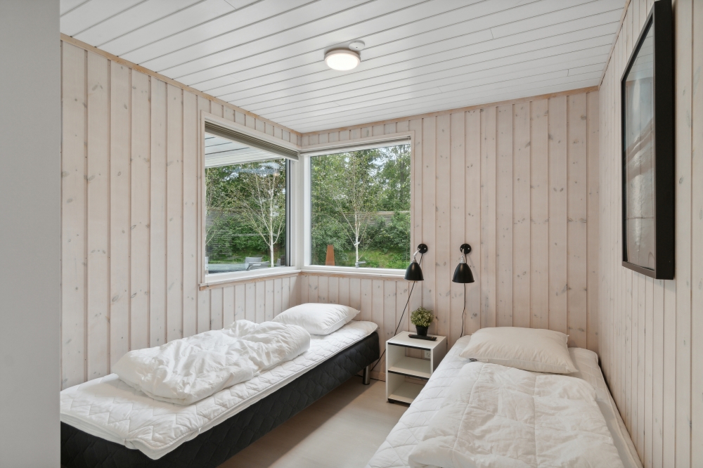 Et av de 5 soverommene i luksushus nr. 339 i Nordsjælland.