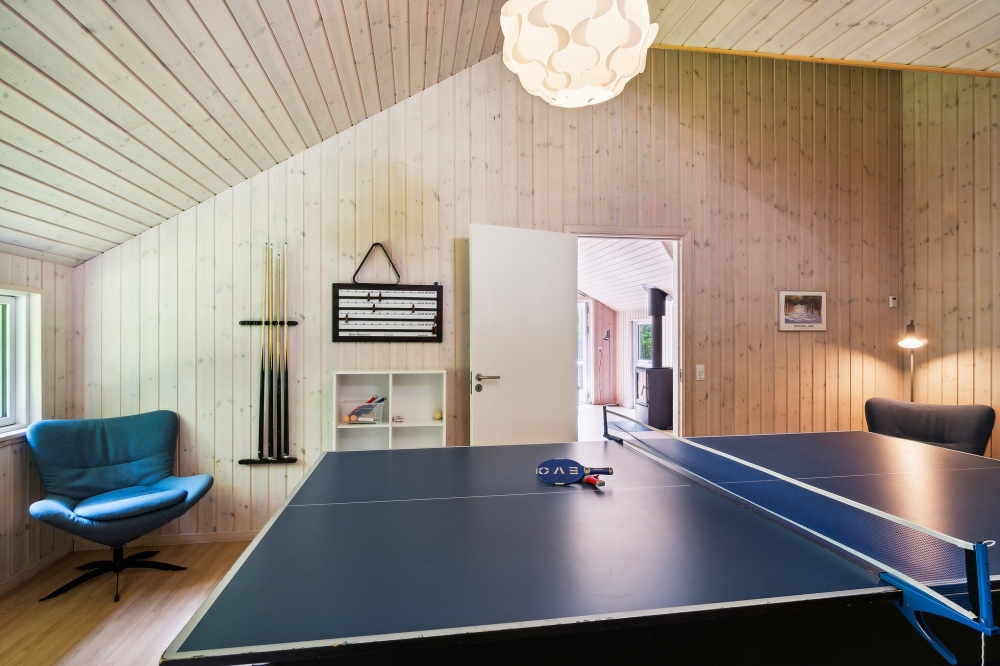I tillegg til alle aktivitetsmulighetene i husets bassengavdeling, kan du også spille biljard, bordtennis og dart i luksushus nr. 352