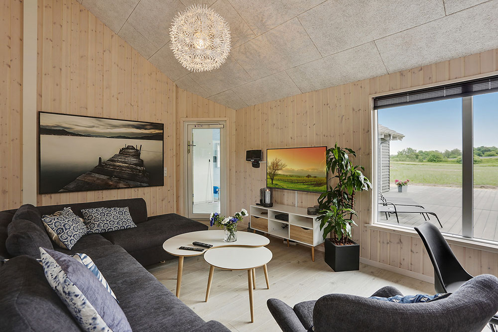 Luksushus nr. 376 har et flott oppholdsrom.