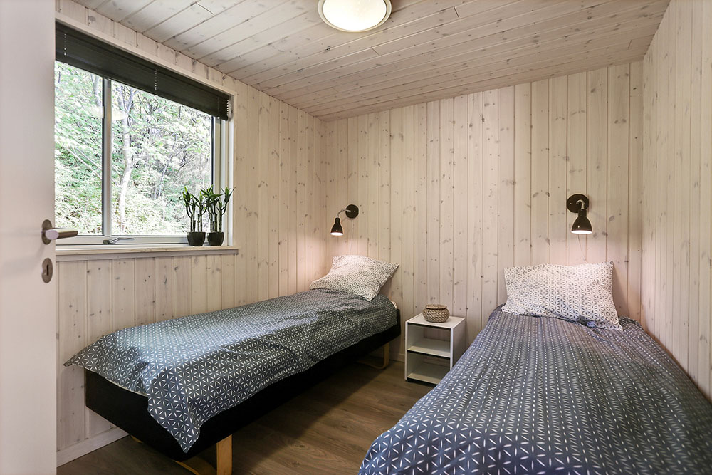 Et av de 7 soverommene i luksushus nr. 378 i Nordsjælland.