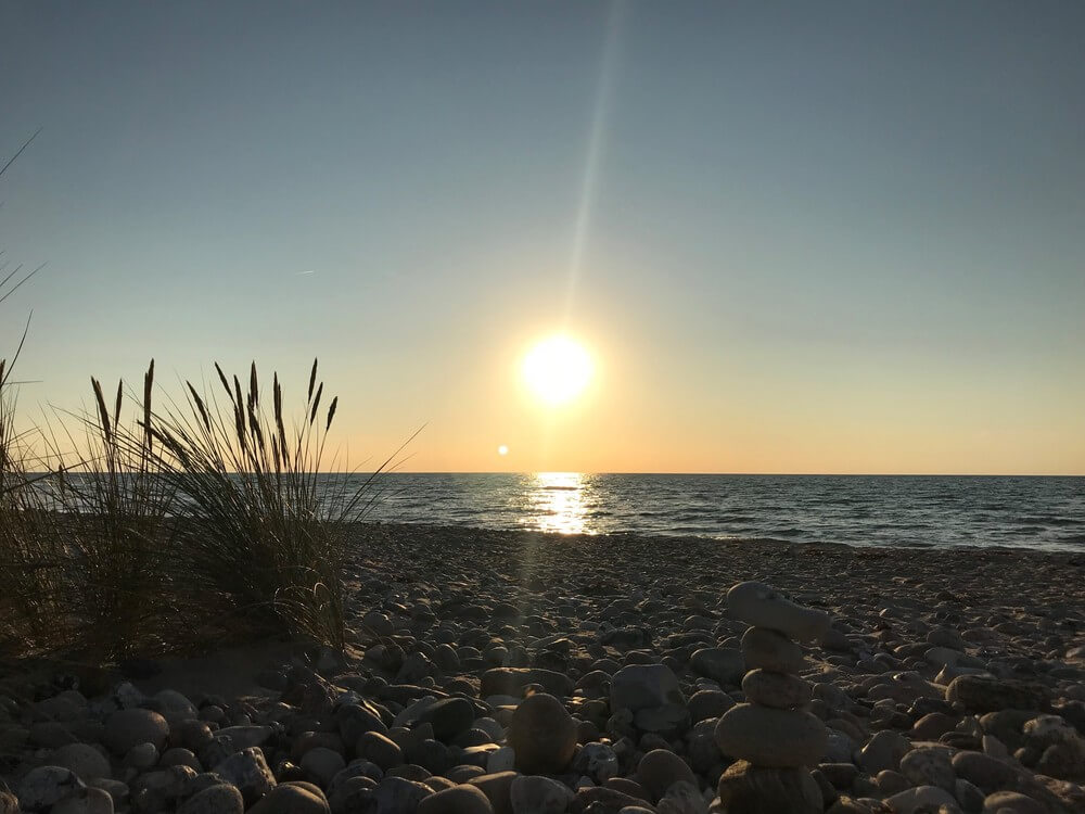 Stranden nær luksushus nr. 384.