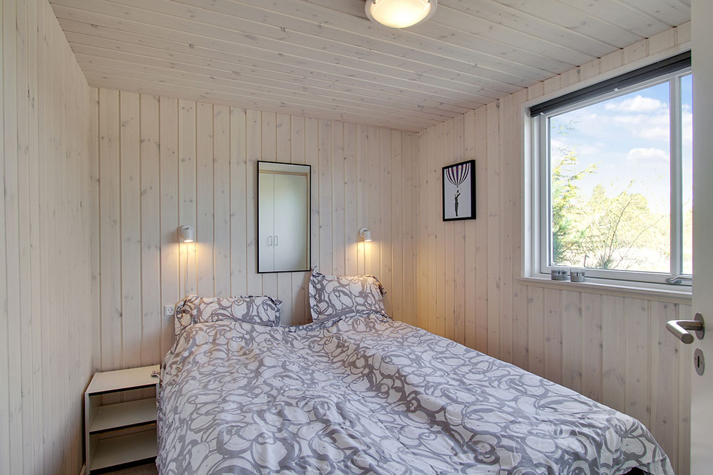 Et av de 8 soverommene i luksushus nr. 394 i Østjylland.