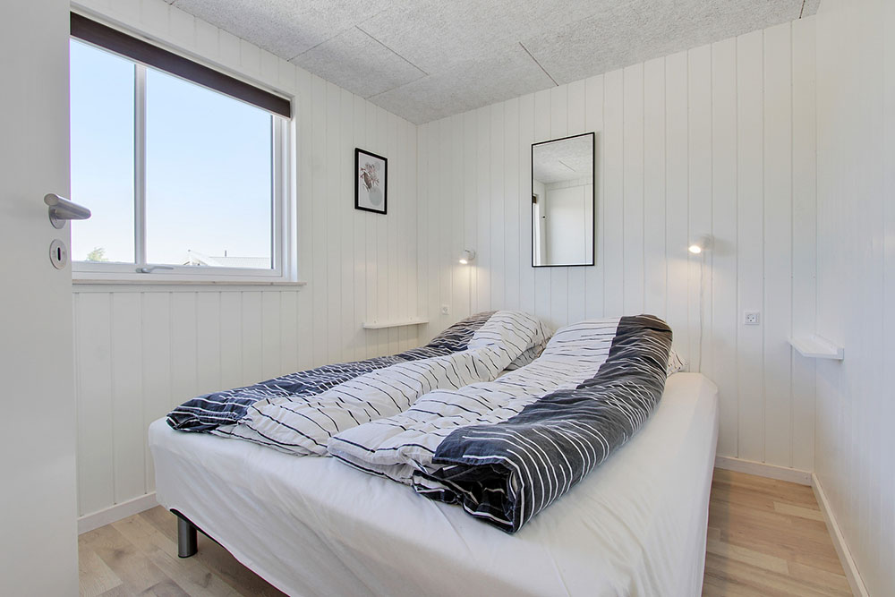 Et av de 6 soverommene i luksushus nr. 396 i Vestjylland.