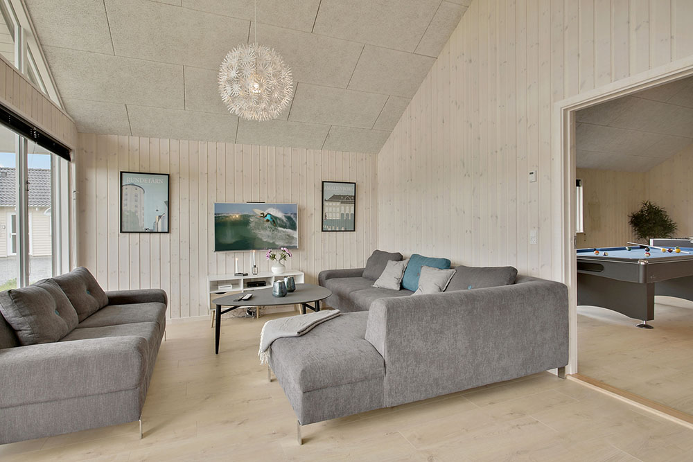Luksushus nr. 388 har et flott oppholdsrom.