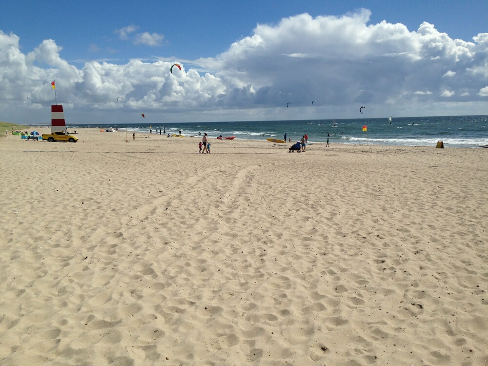 Stranden nær luksushus nr. 390.