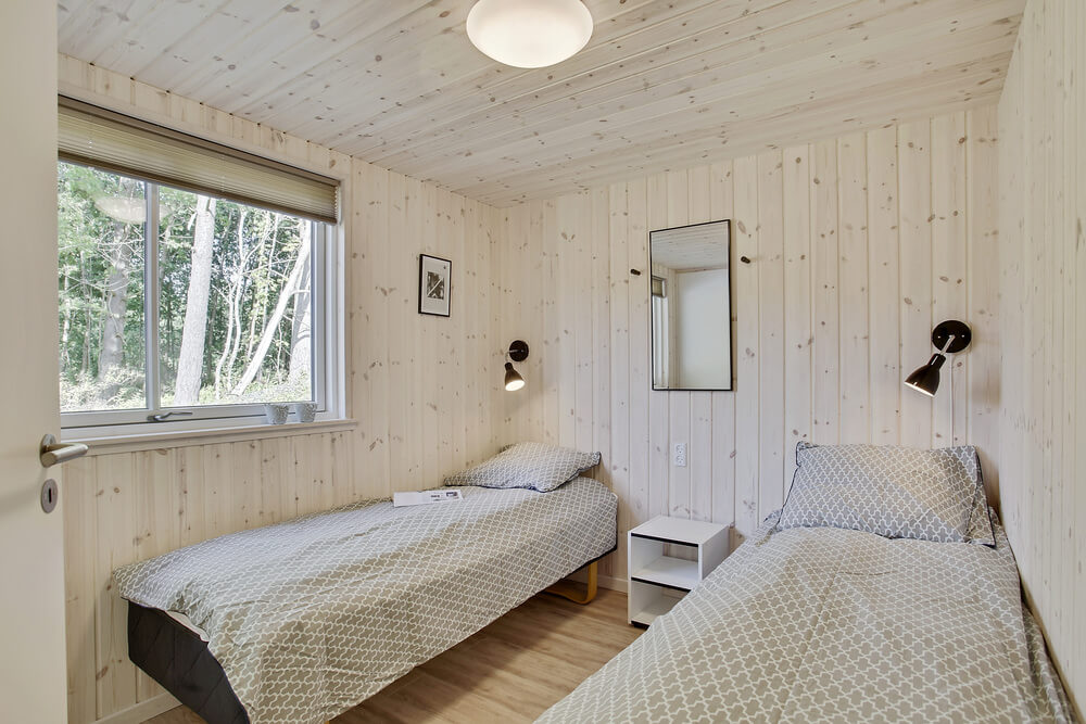 Et av de 9 soverommene i luksushus nr. 406 i Nordsjælland.