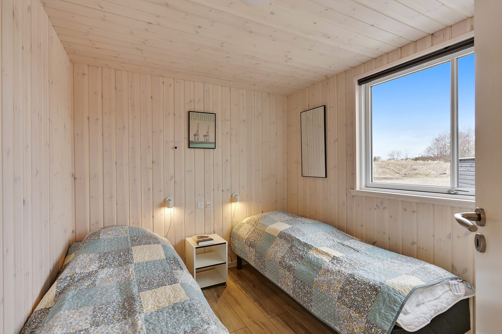 Et av de 7 soverommene i luksushus nr. 408 i Nordjylland.