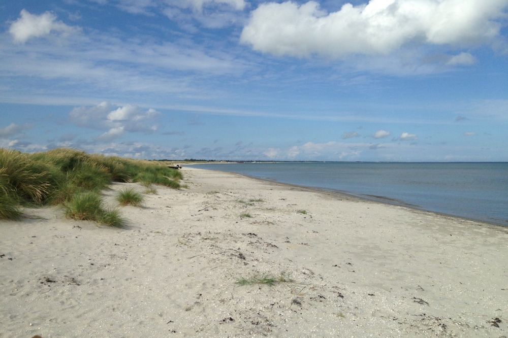 Den flotte stranden nær luksushus nr. 408 ved Nordjylland.
