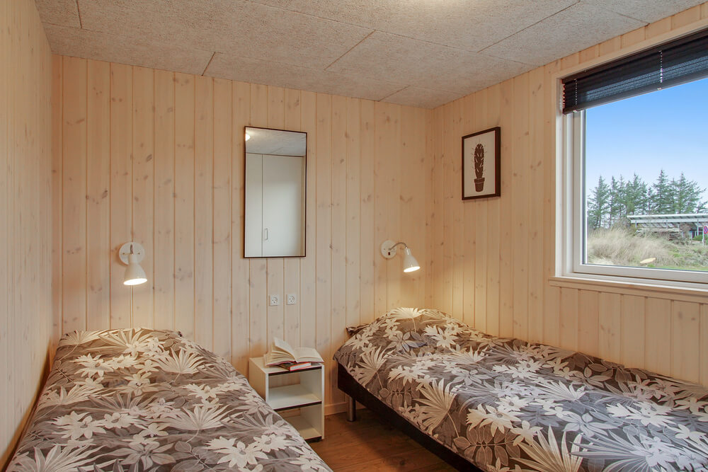 Et av de 7 soverommene i luksushus nr. 409 i Vestjylland.