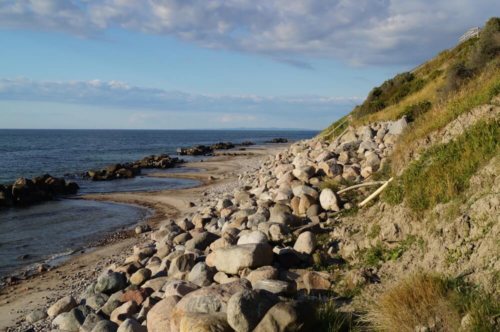 Stranden nær luksushus nr. 417.