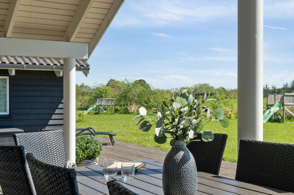 Stor terrasse i luksushus nr. 417 i Nordsjælland.