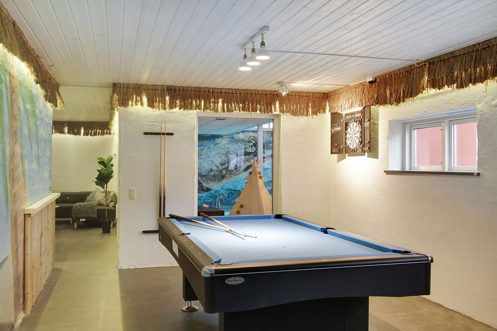 Luksushus nr. 423 til 28 personer tilbyr et stort aktivitetsrom med bl.a. biljard og dart