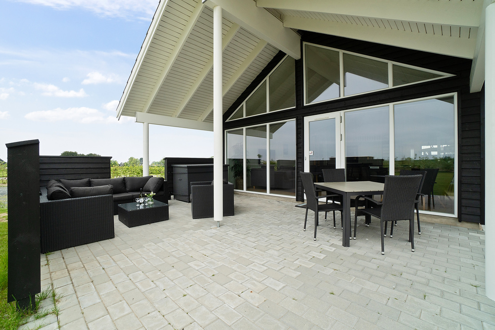 Stor terrasse i luksushus nr. 430 i Fyn og øyer.