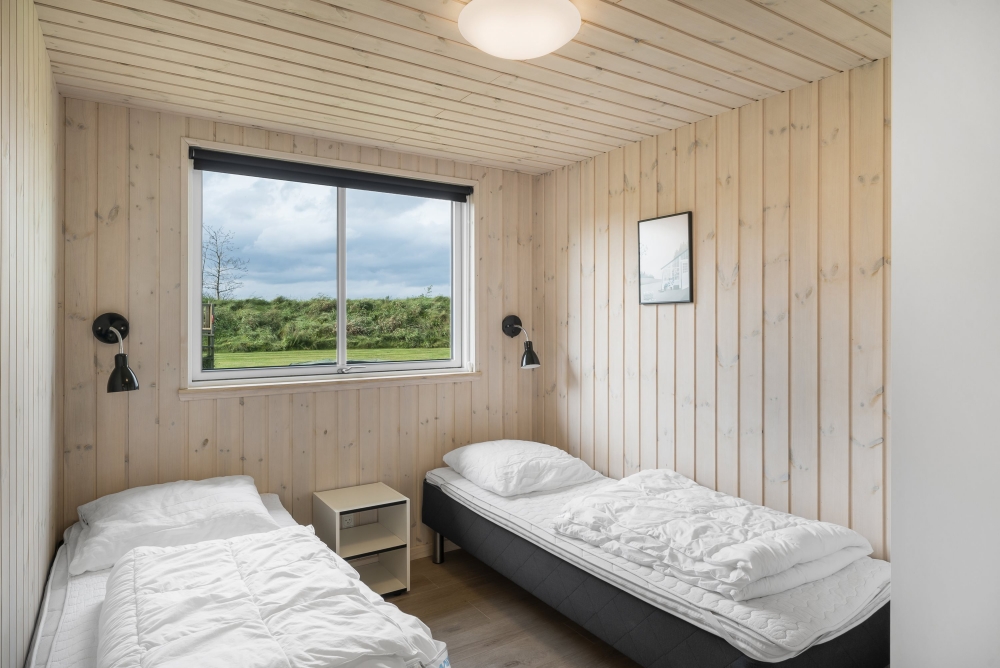 Et av de 9 soverommene i luksushus nr. 440 i Nordjylland.