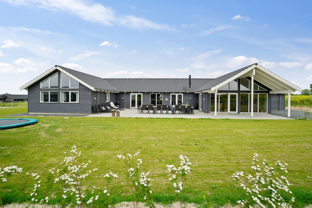 Dette lekre huset med svømmebasseng, nr. 428, med plass til 30 personer, ligger i Fyn og øyer