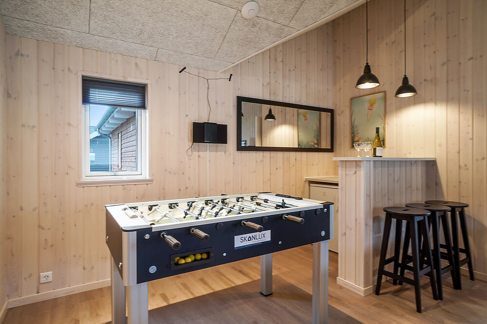 Konkurrer i feriehusets aktivitetsrom når dere besøker luksushus nr. 724 i Tyskland.