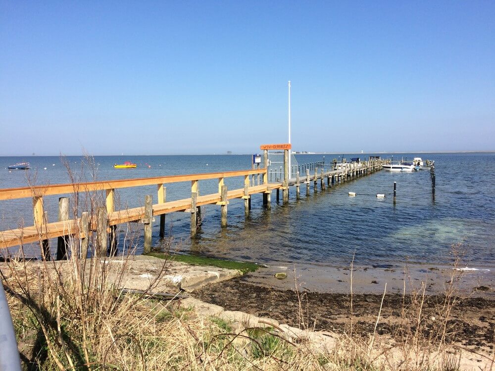 Den flotte stranden nær luksushus nr. 721 ved Tyskland.