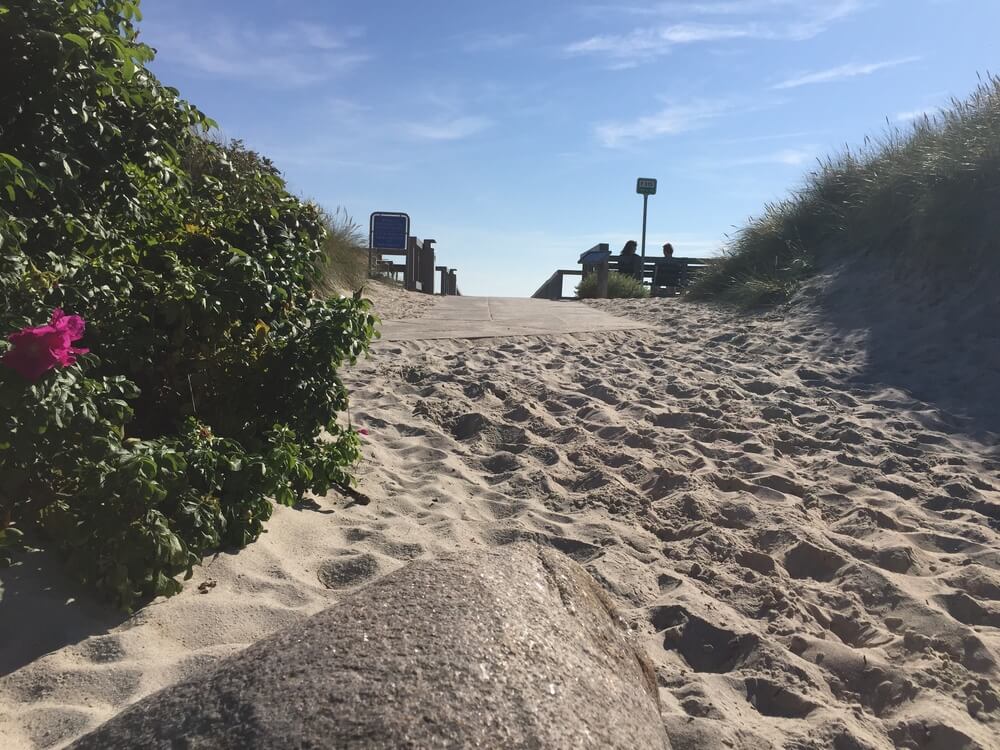 Stranden nær luksushus nr. 442.