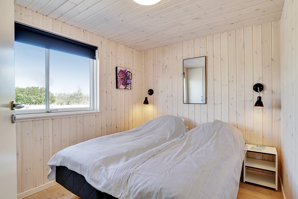 Et av de 9 soverommene i luksushus nr. 448 i Østjylland.