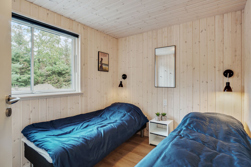 Et av de 8 soverommene i luksushus nr. 434 i Nordsjælland.