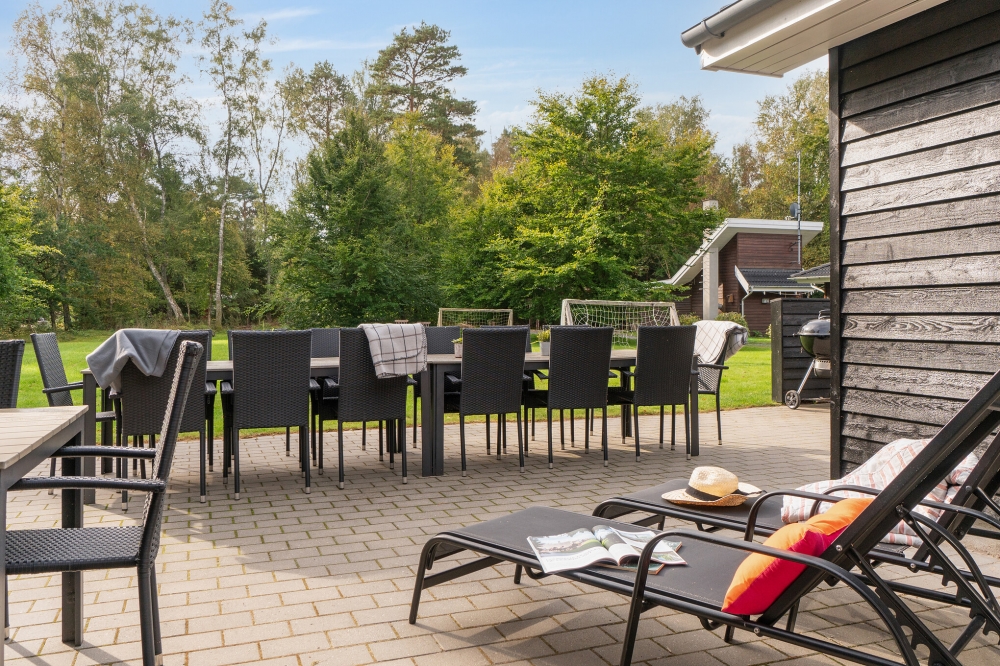Stor terrasse i luksushus nr. 434 i Nordsjælland.