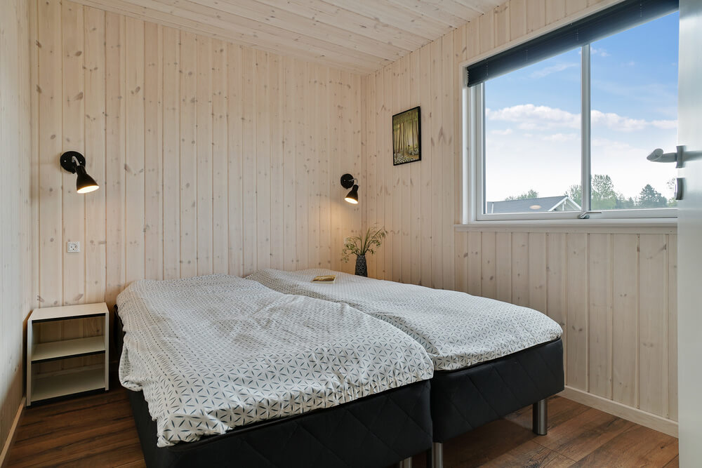 Et av de 7 soverommene i luksushus nr. 437 i Fyn og øyer.