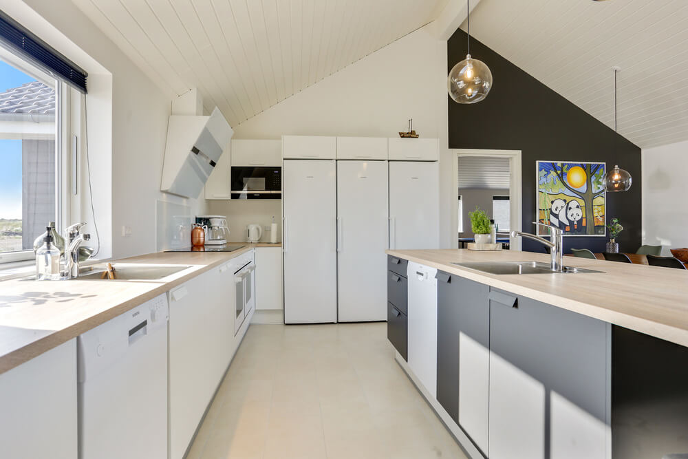 Kjøkkenet i luksushus nr. 476 er godt innrettet.