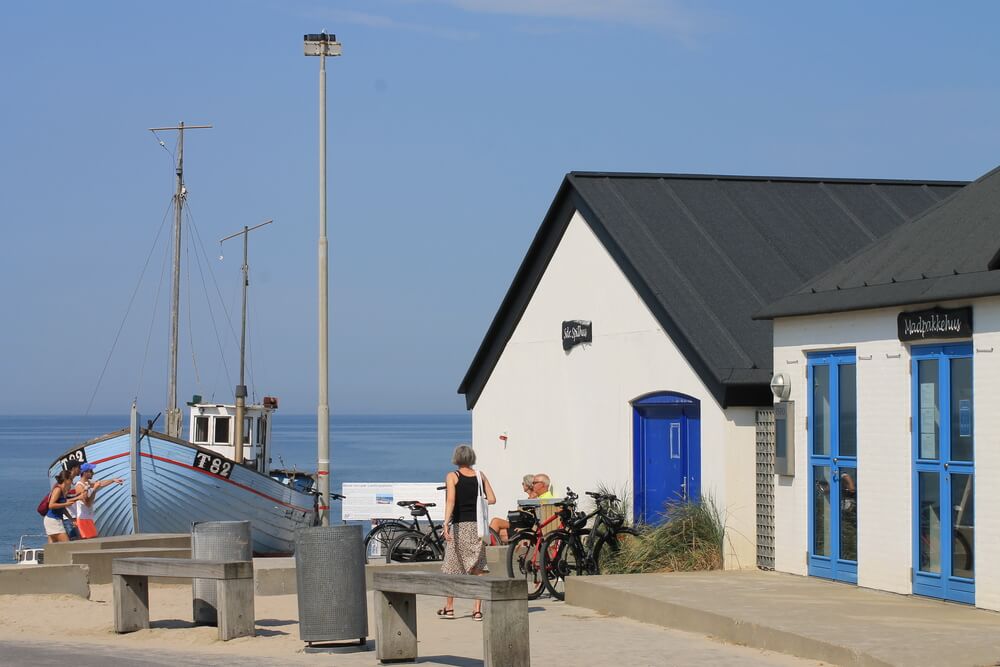 Den flotte stranden nær luksushus nr. 476 ved Nordjylland.