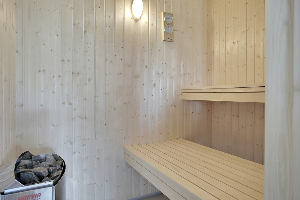 Nyt varmen i badstuen i luksushus nr. 459 til 16 personer