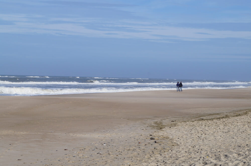 Den flotte stranden nær luksushus nr. 478 ved Vestjylland.