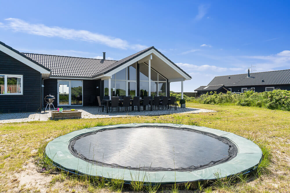 Stort utvalg av utendørsaktiviteter ved luksushus nr. 478 i Vestjylland.