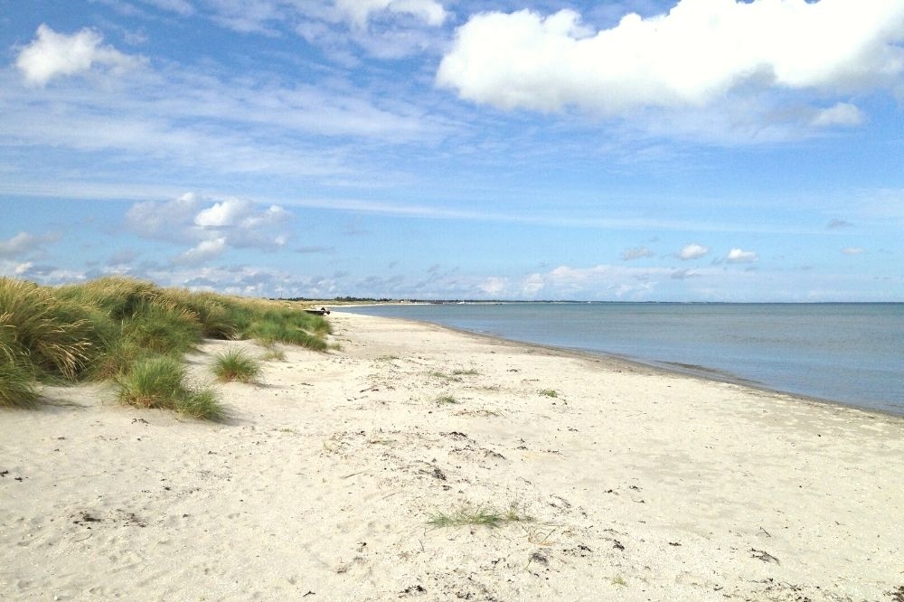 Den flotte stranden nær luksushus nr. 500 ved Nordjylland.