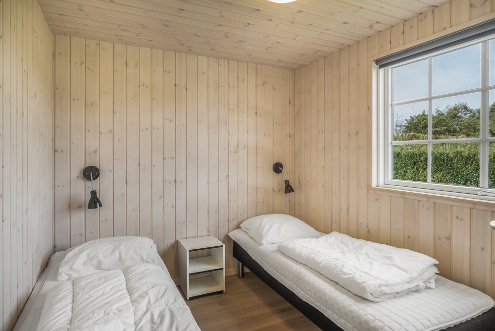 Et av de 10 soverommene i luksushus nr. 500 i Nordjylland.