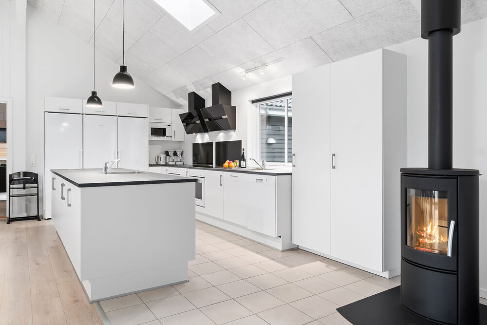 Kjøkkenet i luksushus nr. 728 er fullt utstyrt så dere lett kan lage mat til 24 personer.