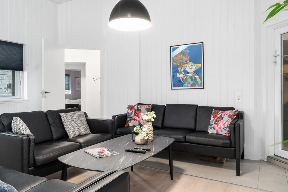 Sofakroken i luksushus nr. 728 i Tyskland.