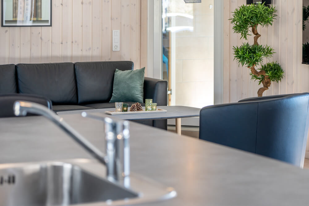 Oppholdsrom med plass til 20 i luksushus nr. 731.
