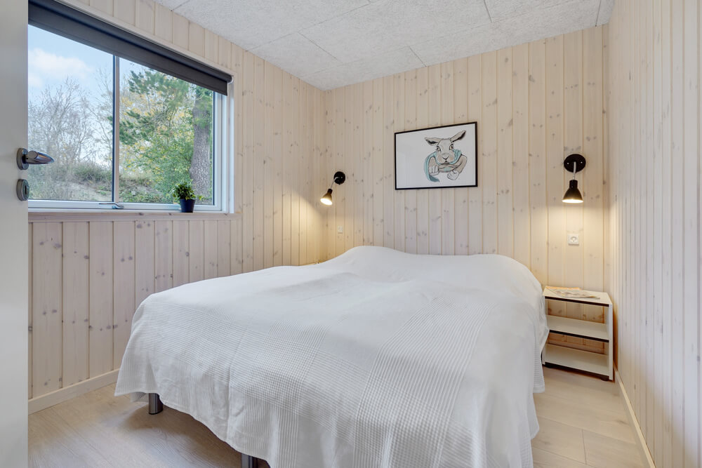 Et av de 6 soverommene i luksushus nr. 509 i Lolland/Falster/Møn.