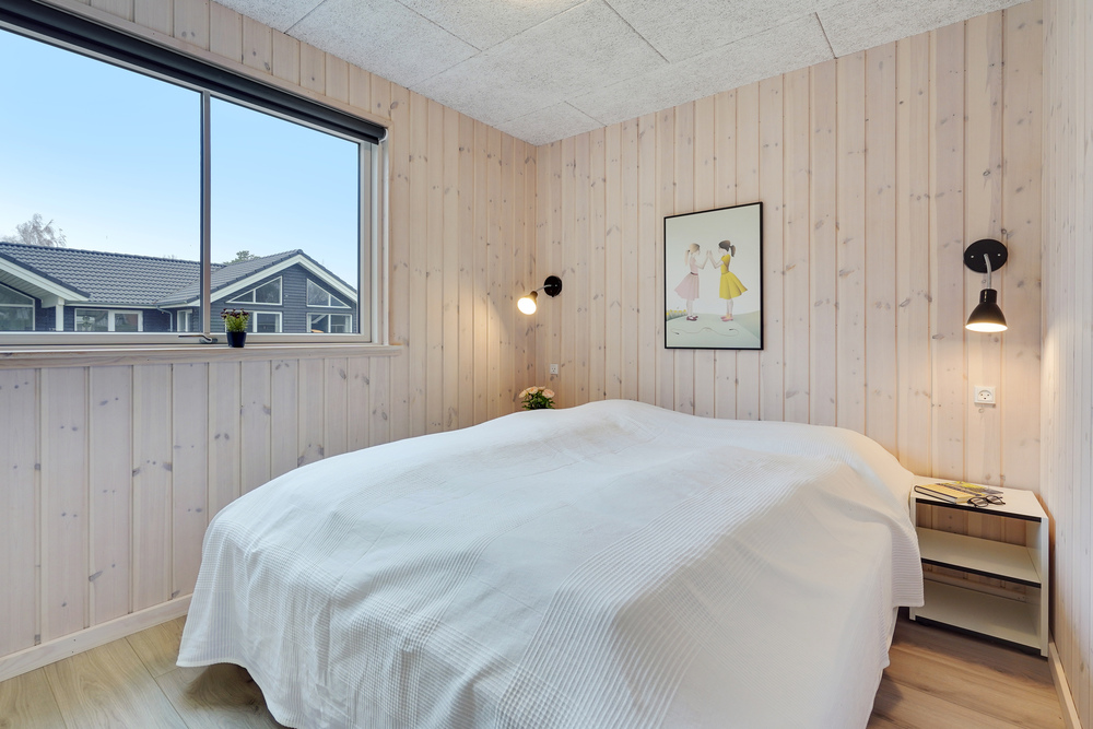 Et av de 7 soverommene i luksushus nr. 517 i Lolland/Falster/Møn.