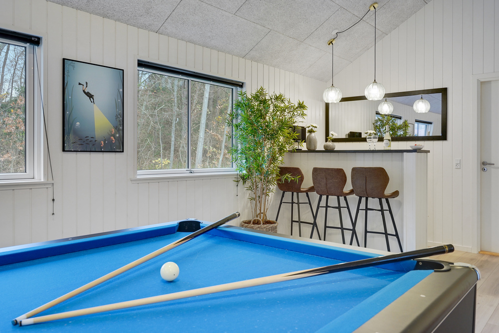 I tillegg til alle aktivitetsmulighetene i husets bassengavdeling, kan du også spille biljard, bordtennis og dart i luksushus nr. 517