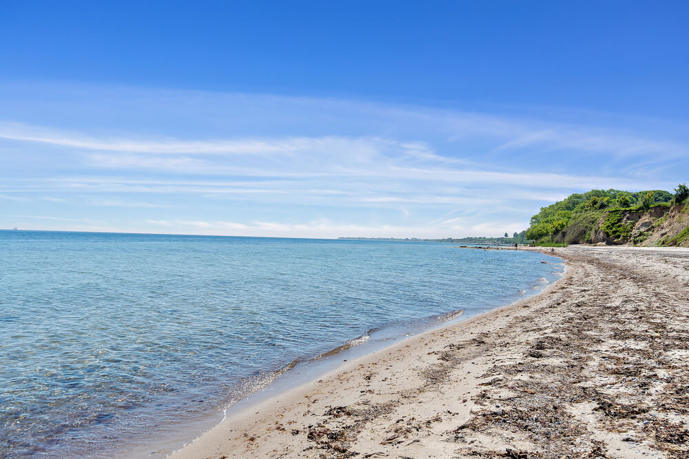 Stranden nær luksushus nr. 497.