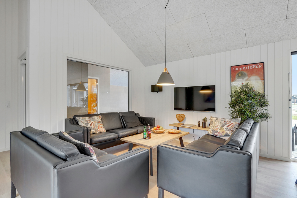 Sofakroken i luksushus nr. 496 i Sydjylland.