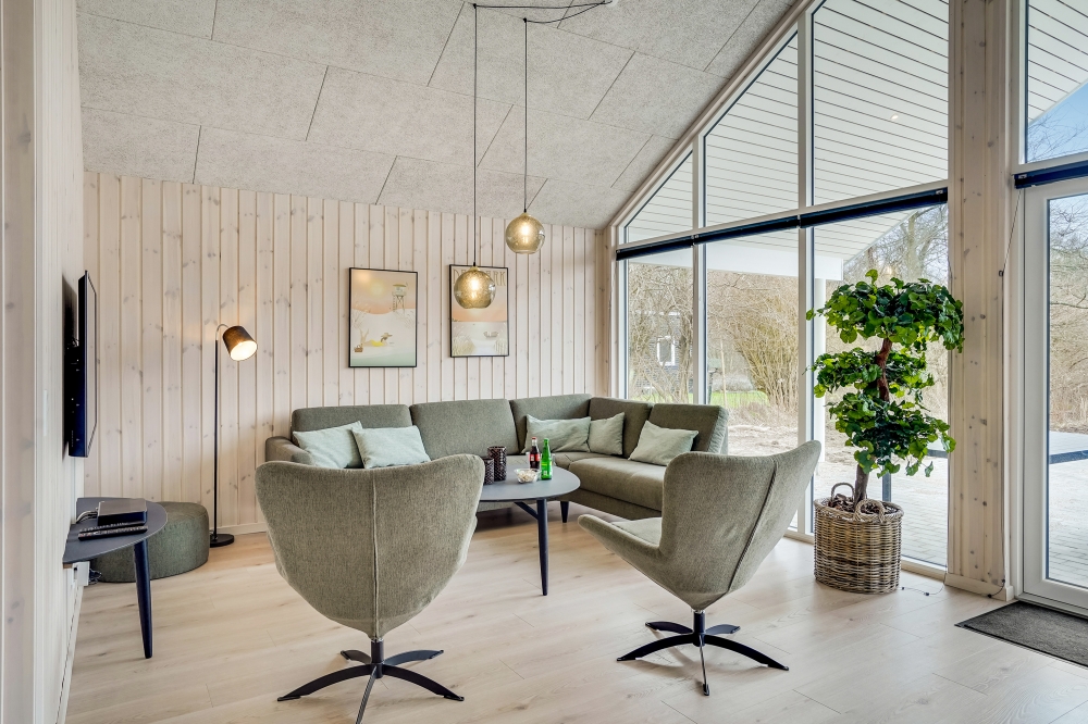 Sofakroken i luksushus nr. 527 i Nordsjælland.