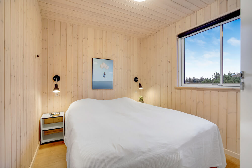 Et av de 8 soverommene i luksushus nr. 529 i Nordjylland.