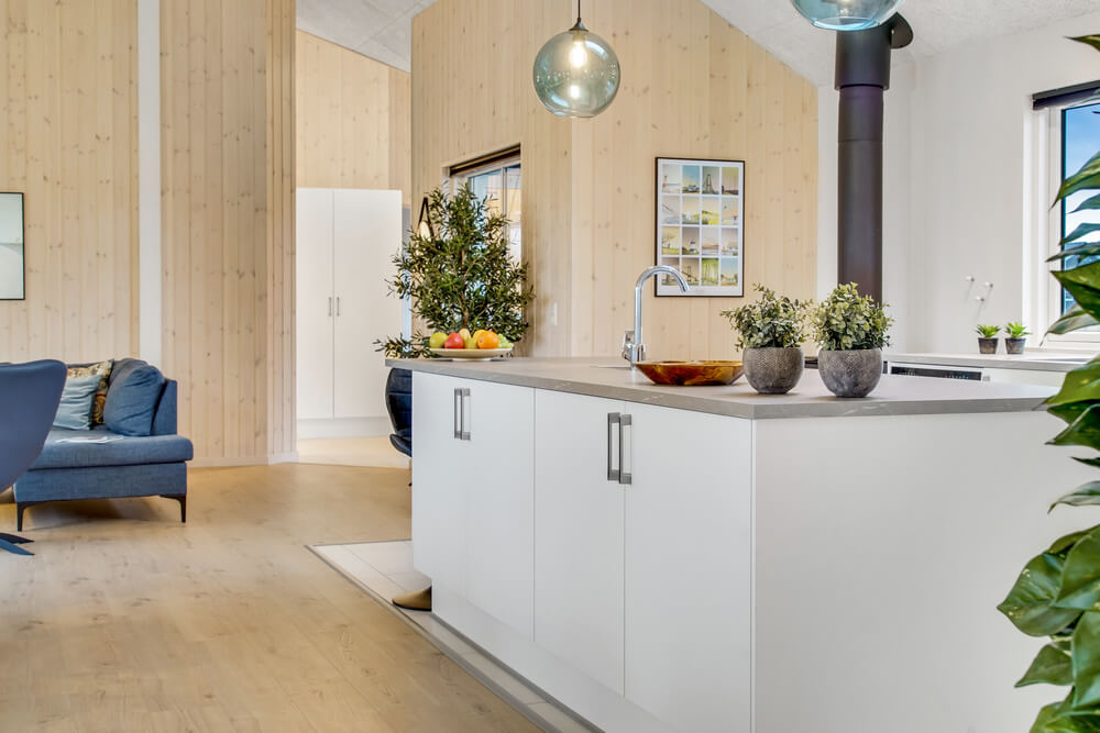 Kjøkkenet i luksushus nr. 529 er godt innrettet.