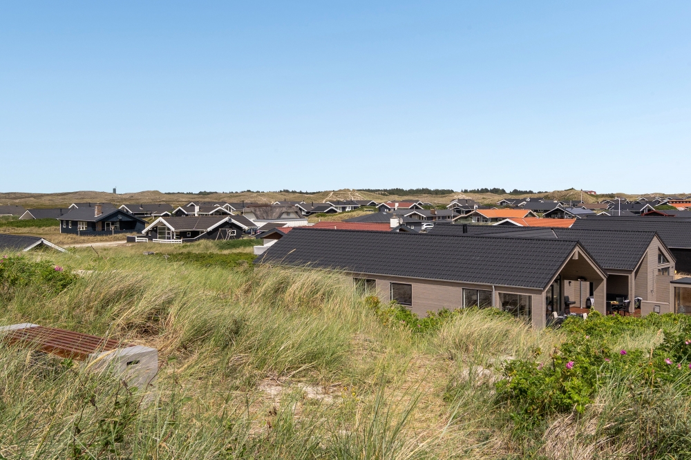 Dette lekre huset med svømmebasseng, nr. 541, med plass til 18 personer, ligger i Vestjylland