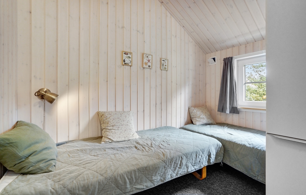 Et av de 6 soverommene i luksushus nr. 570 i Vestjylland.