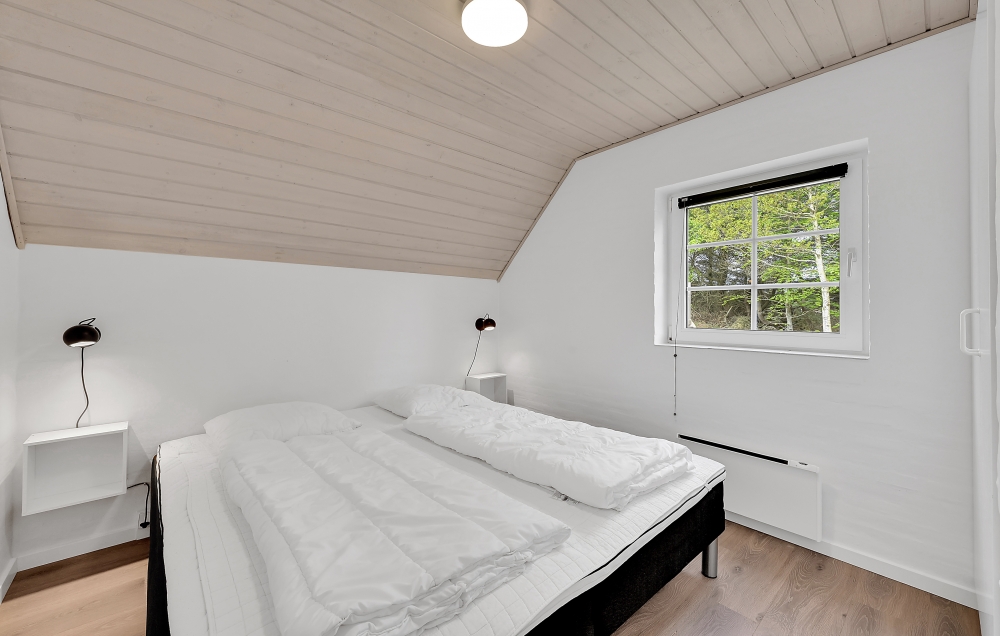 Et av de 6 soverommene i luksushus nr. 574 i Vestjylland.
