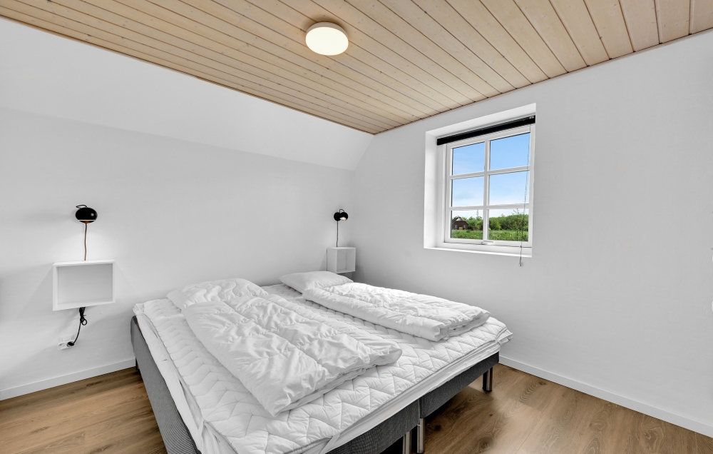 Et av de 7 soverommene i luksushus nr. 575 i Vestjylland.