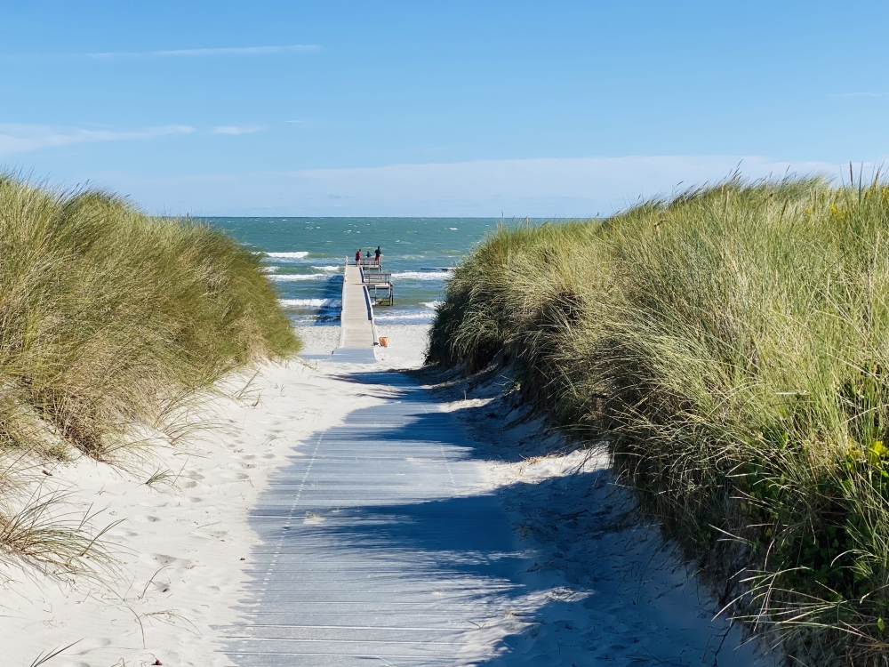 Den flotte stranden nær luksushus nr. 602 ved Nordjylland.